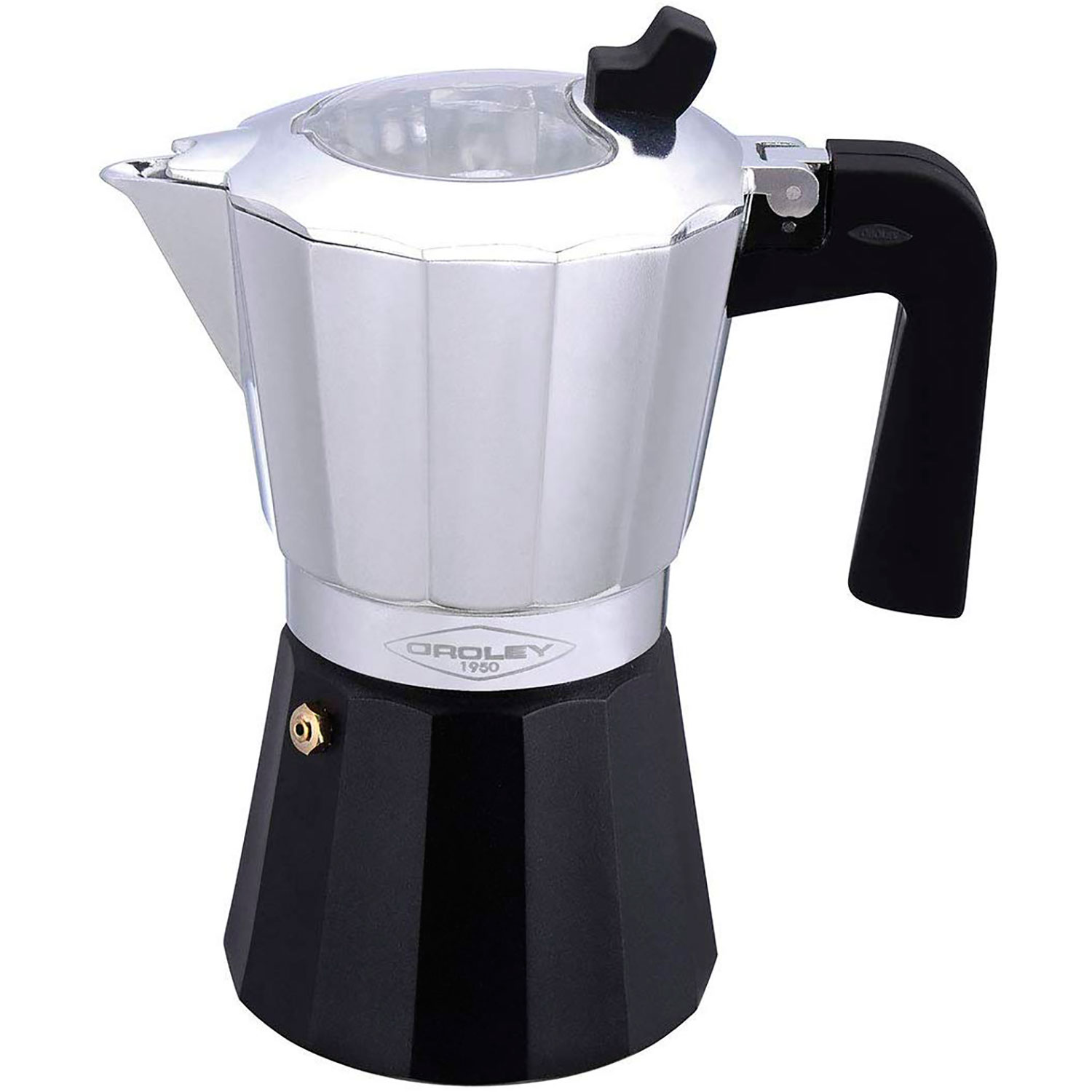 Cafetera Italiana Induccion 6 tazas aluminio Oroley eBay