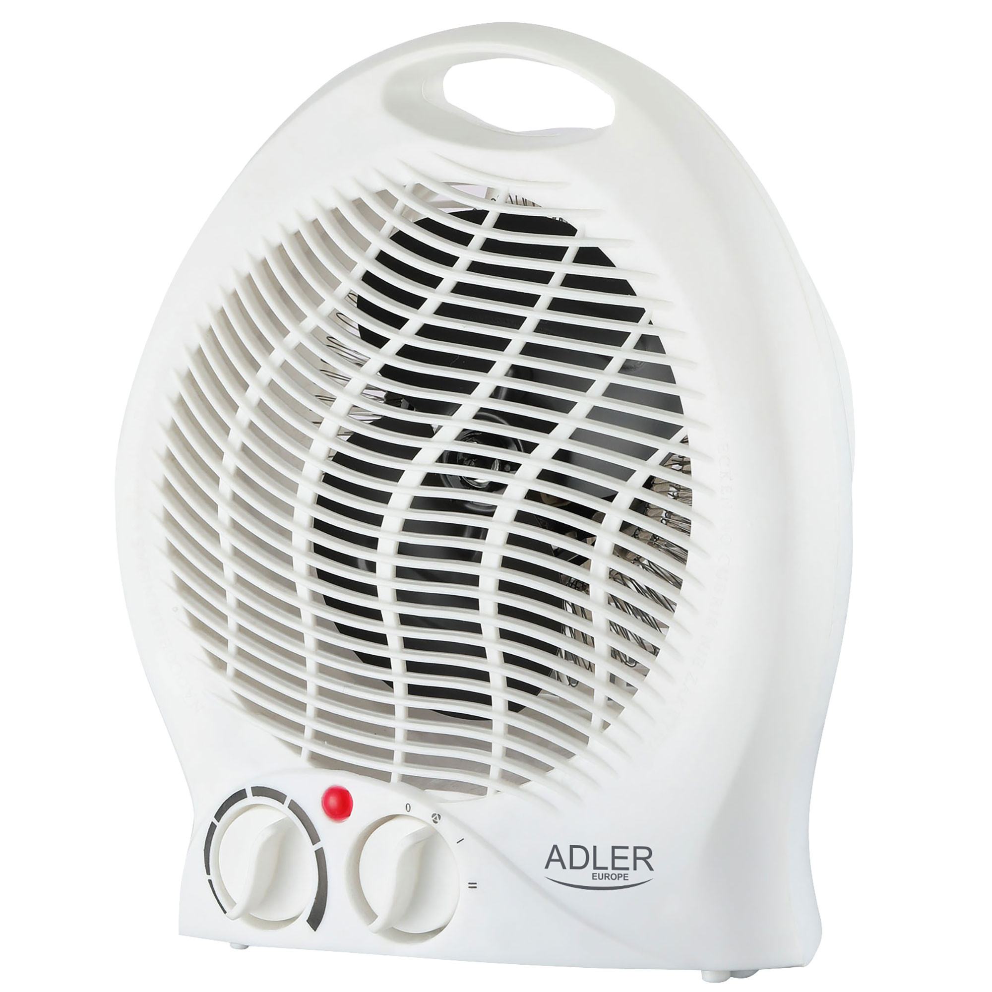ADLER AD 7728 Calefactor Ventilador Eléctrico Portátil, Aire Caliente /  Frío, 2 Niveles de Potencia, Termostato, Sistema
