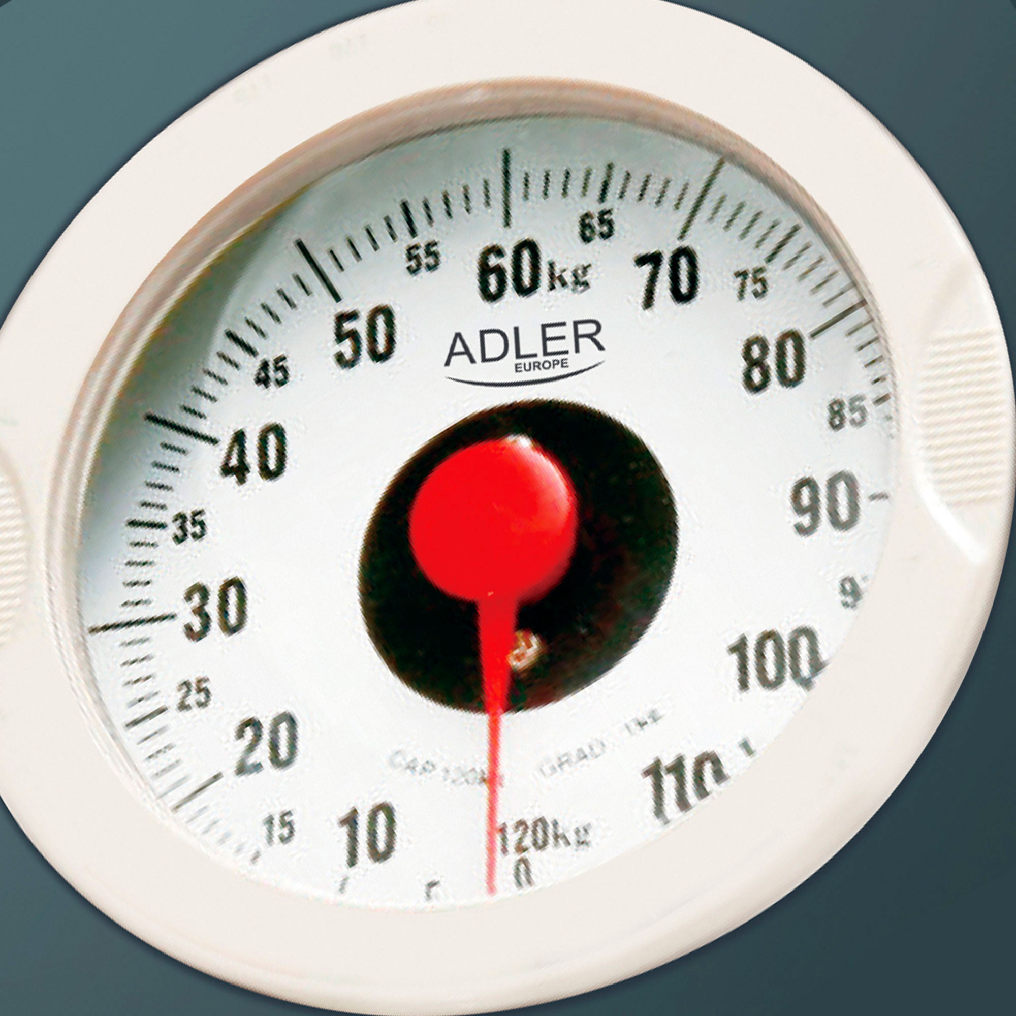 Adler AD8178 Báscula de Baño Analógica Mecánica, Profesional 120 Kg, Gran  Precisión, Superficie Antideslizante, no Digital, Fácil de usar, sin Pilas,  Gris
