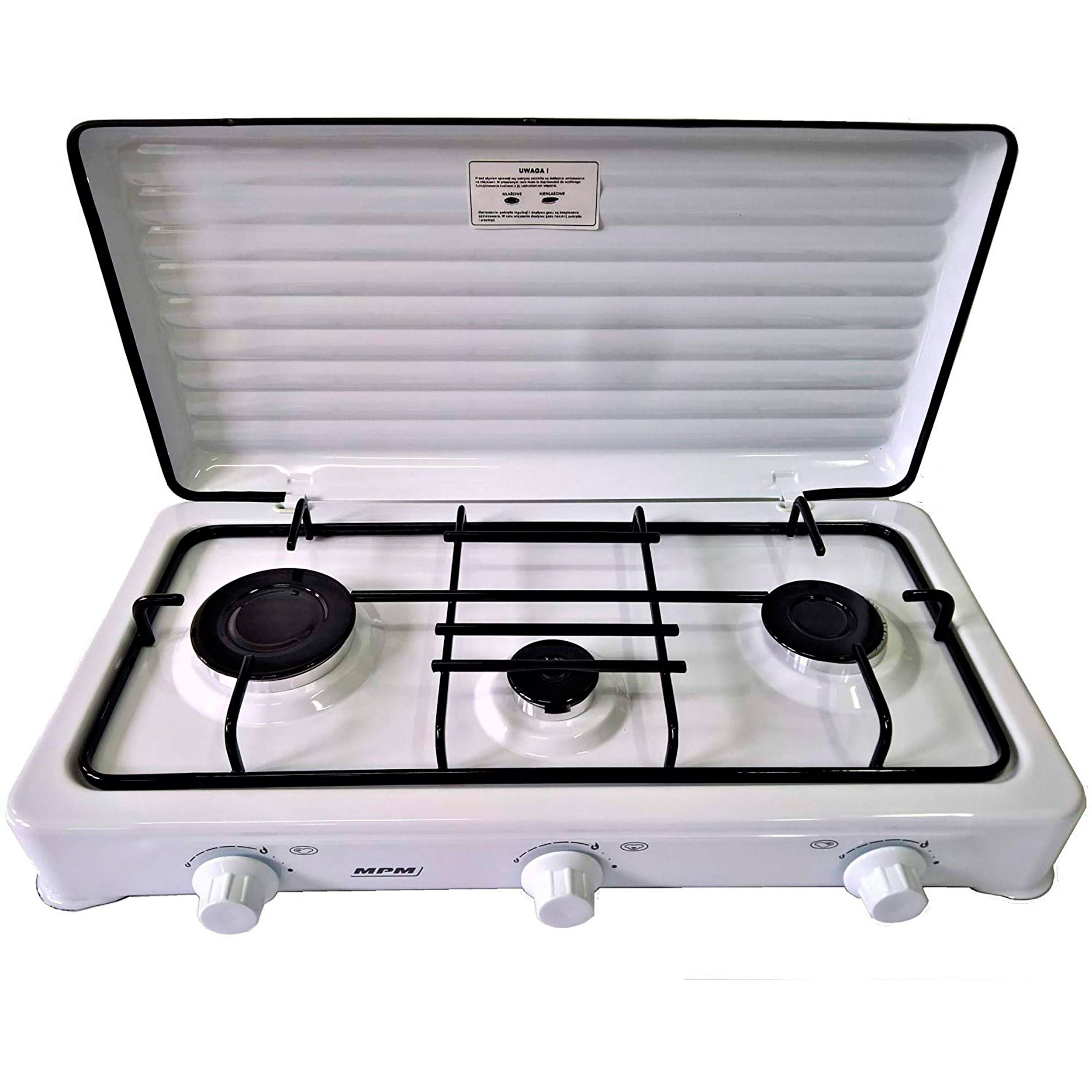  Kit de cocina portátil de 3 piezas con rango de butano de un  solo quemador, sartén y agarre para sartén : Todo lo demás