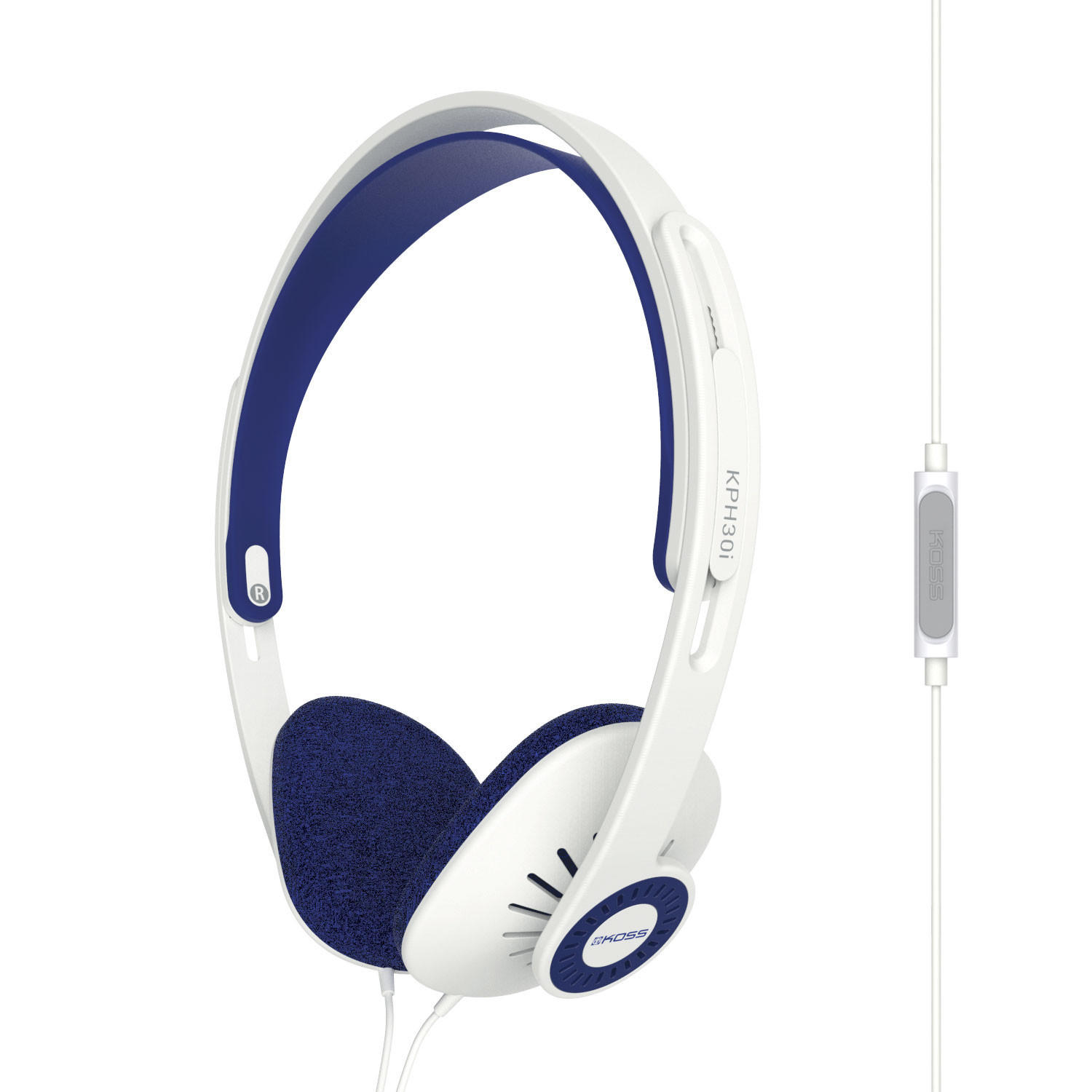 Koss CS200i Auriculares con Cable y Micrófono con Cancelación Ruido, Cascos  de Diadema Ajustables On Ear