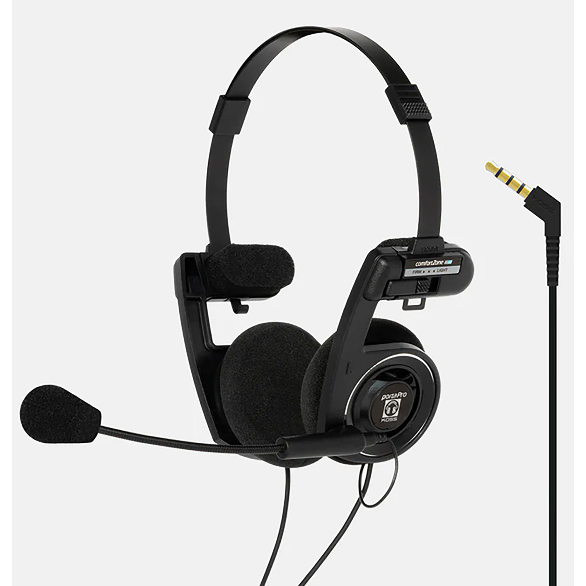Koss CS200i Auriculares con Cable y Micrófono con Cancelación Ruido, Cascos  de Diadema Ajustables On Ear