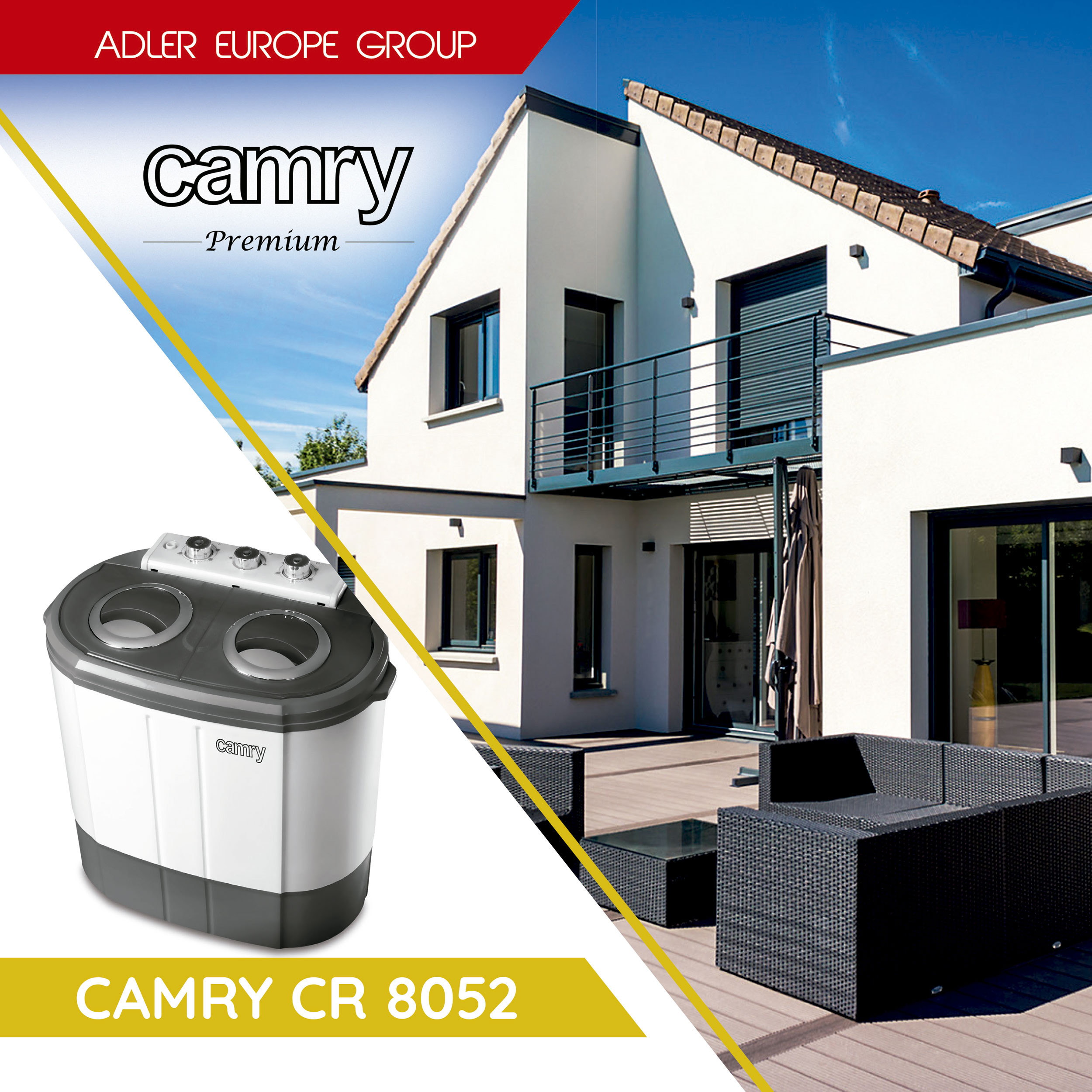 Mini lavadora centrifugadora portátil camping caravana Camry CR 8052