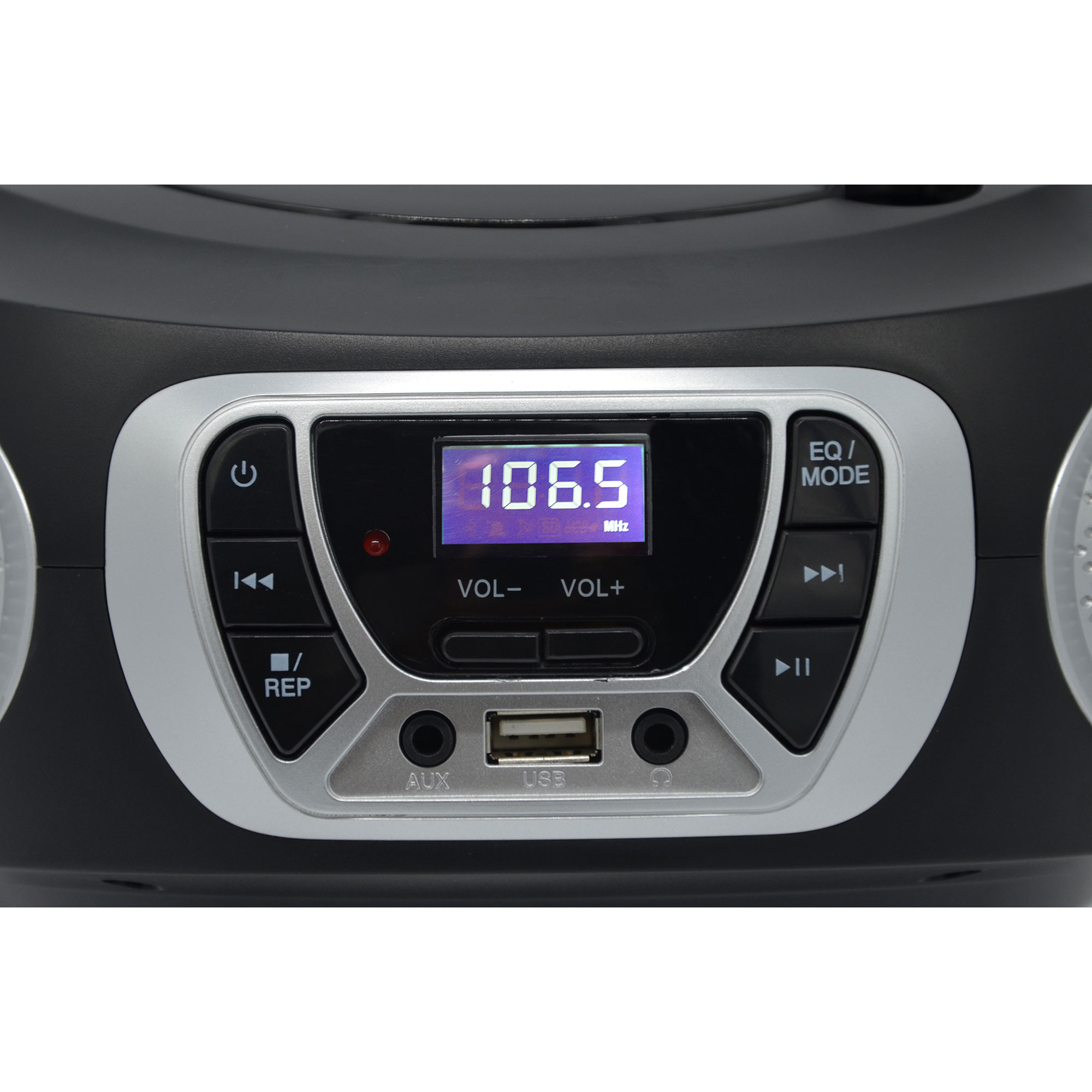 Roadstar RCR-4635UMP/BK Radio CD Portátil Cassette, Radio Digital PLL FM,  Boombox Reproductor CD-MP3, USB, AUX-IN, Salida de Auriculares, Negro