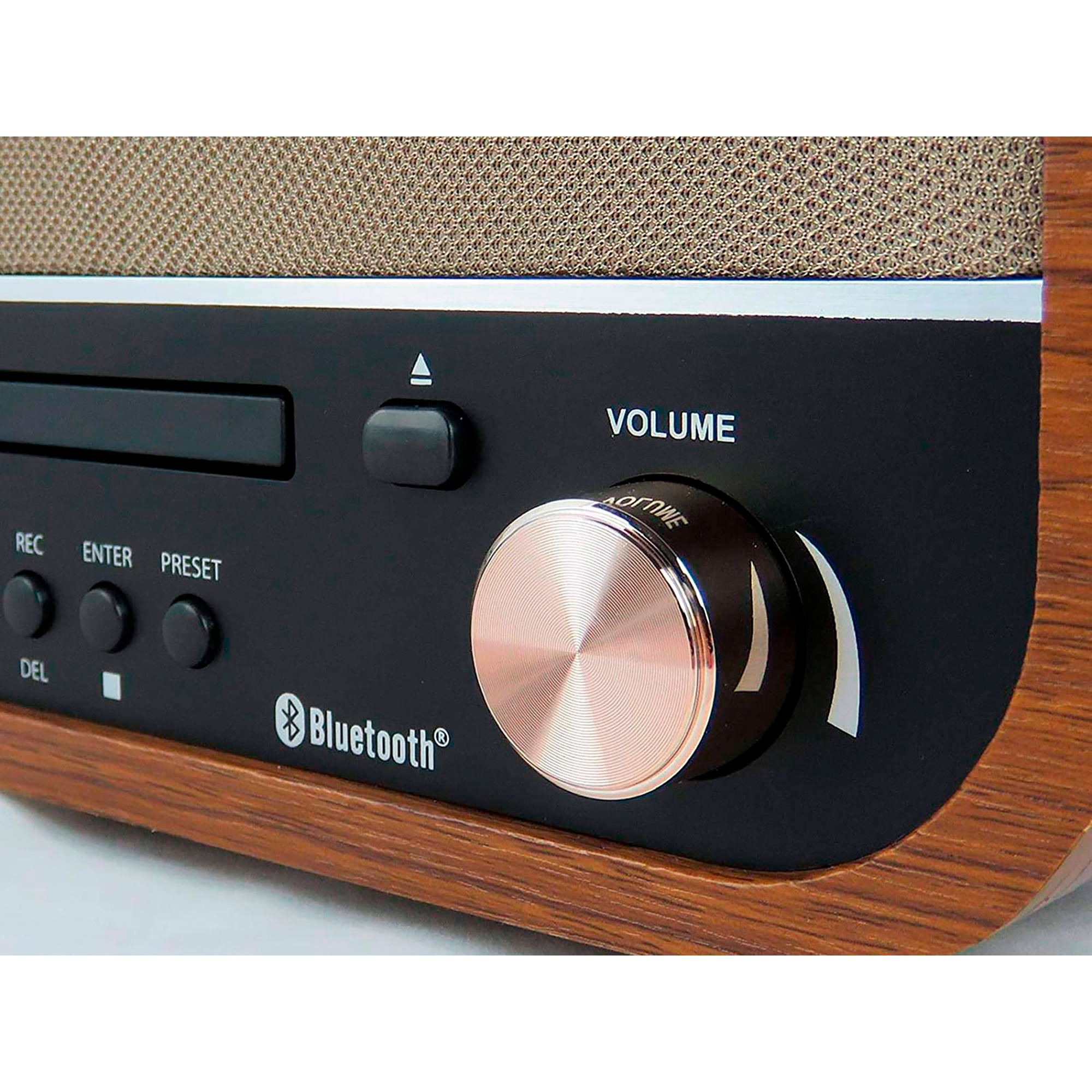 Dual NR 4 Nostalgie - Cadena musical con tocadiscos (radio FM/AM, CD-RW,  MP3, USB, casete, entrada auxiliar), color marrón (importado) : :  Electrónica