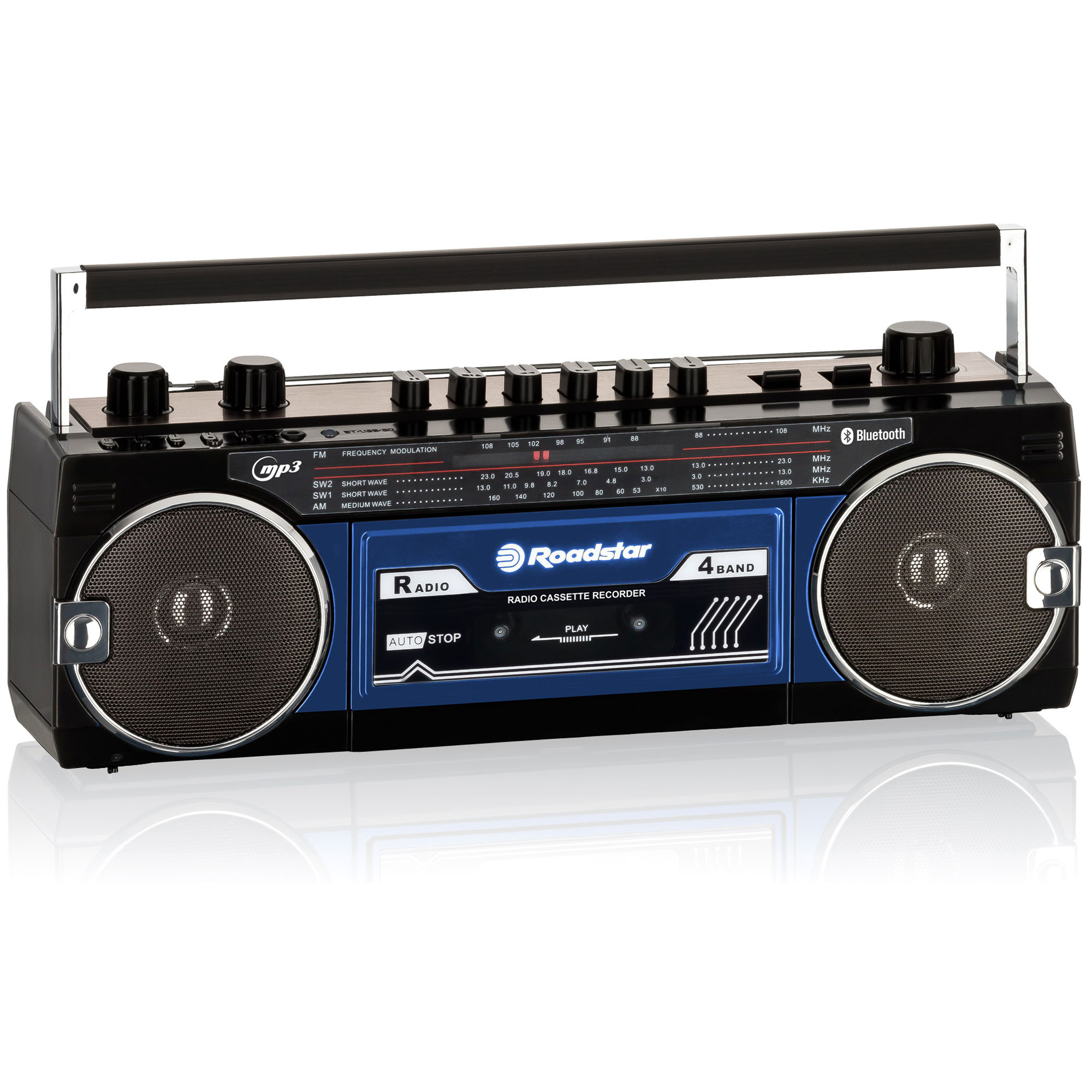 Roadstar Rcr-4625Nu/Rd Radio Cassette Con Cd / Usb Rojo