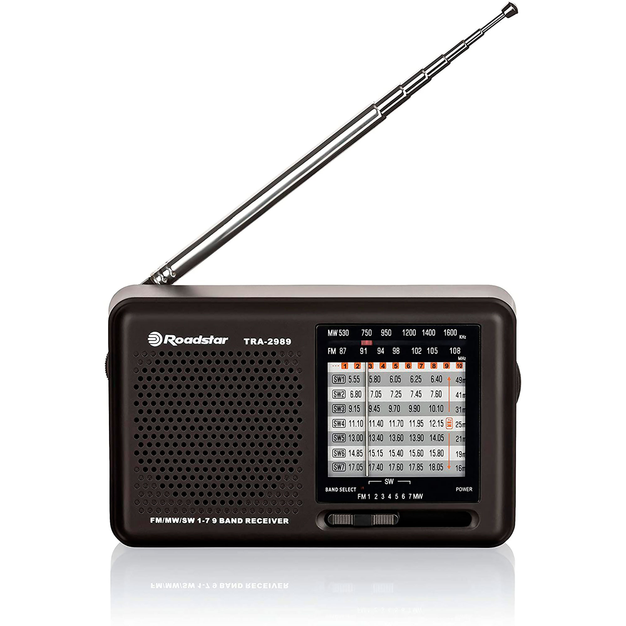 Radio multibanda a pilas con asa AM FM SW1 SW2 — Electroventas
