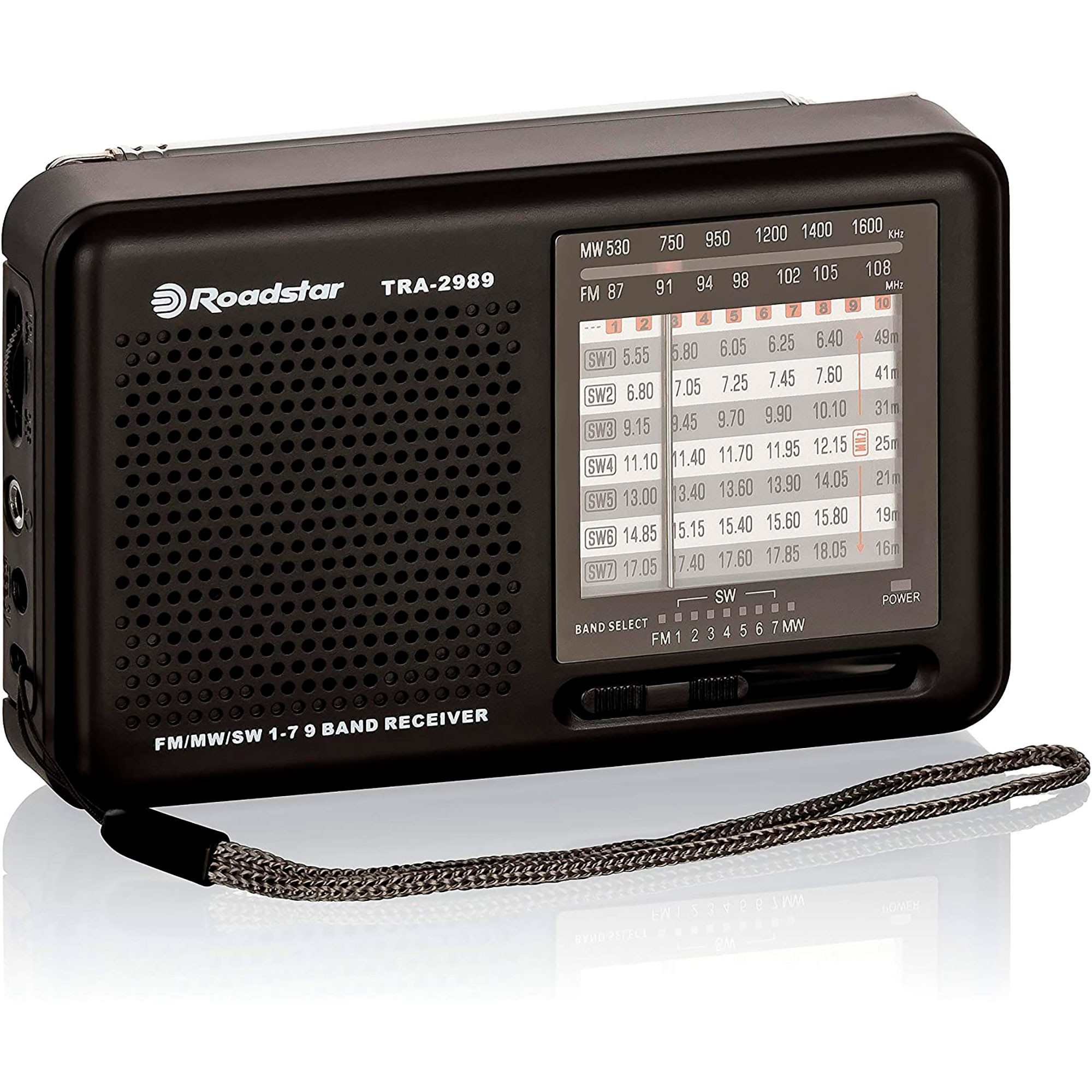 Roadstar TRA-2235BL Radio Portátil FM Analógica Funciona a Red