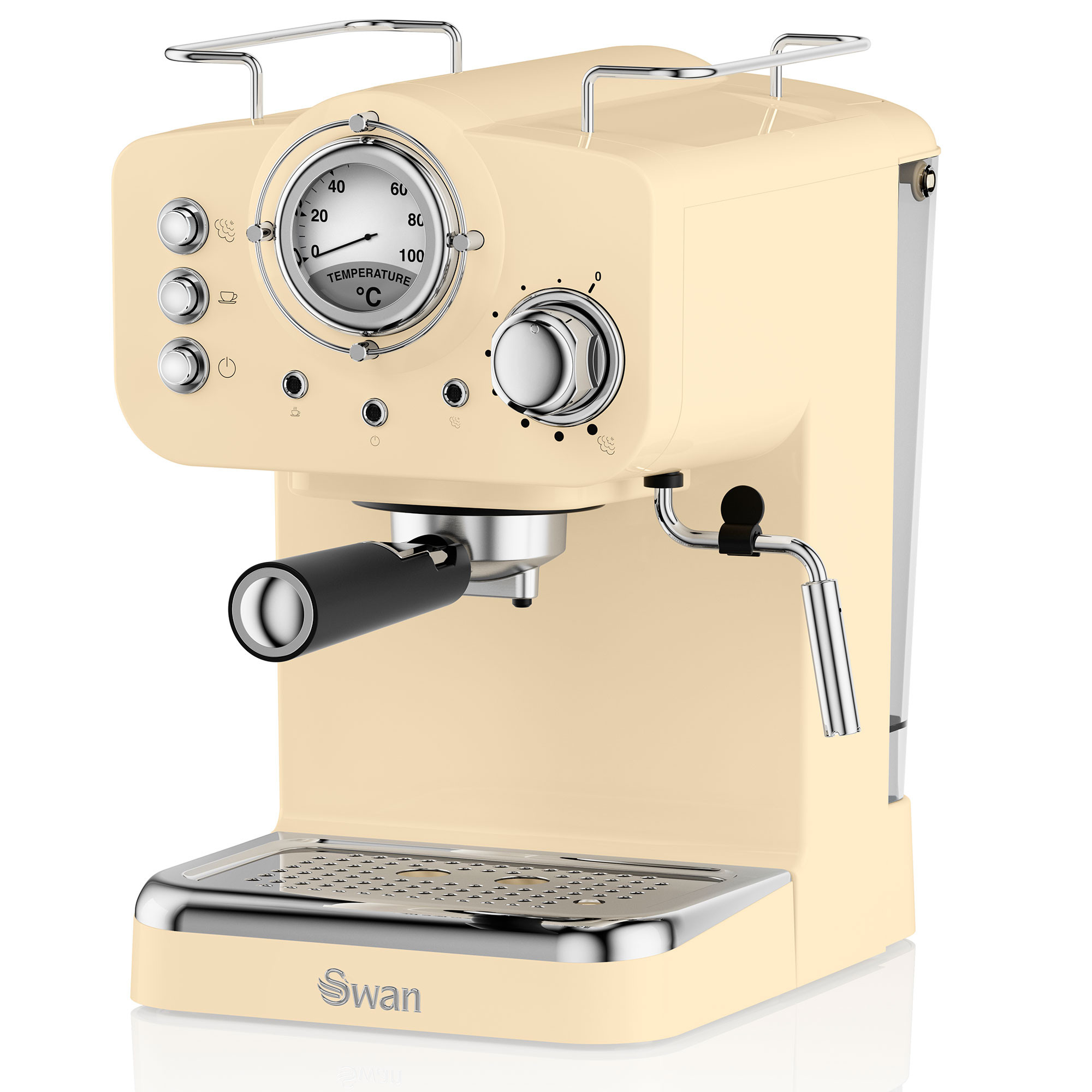 Swan Retro SK22110PN Cafetera Express para Espresso y Cappucino