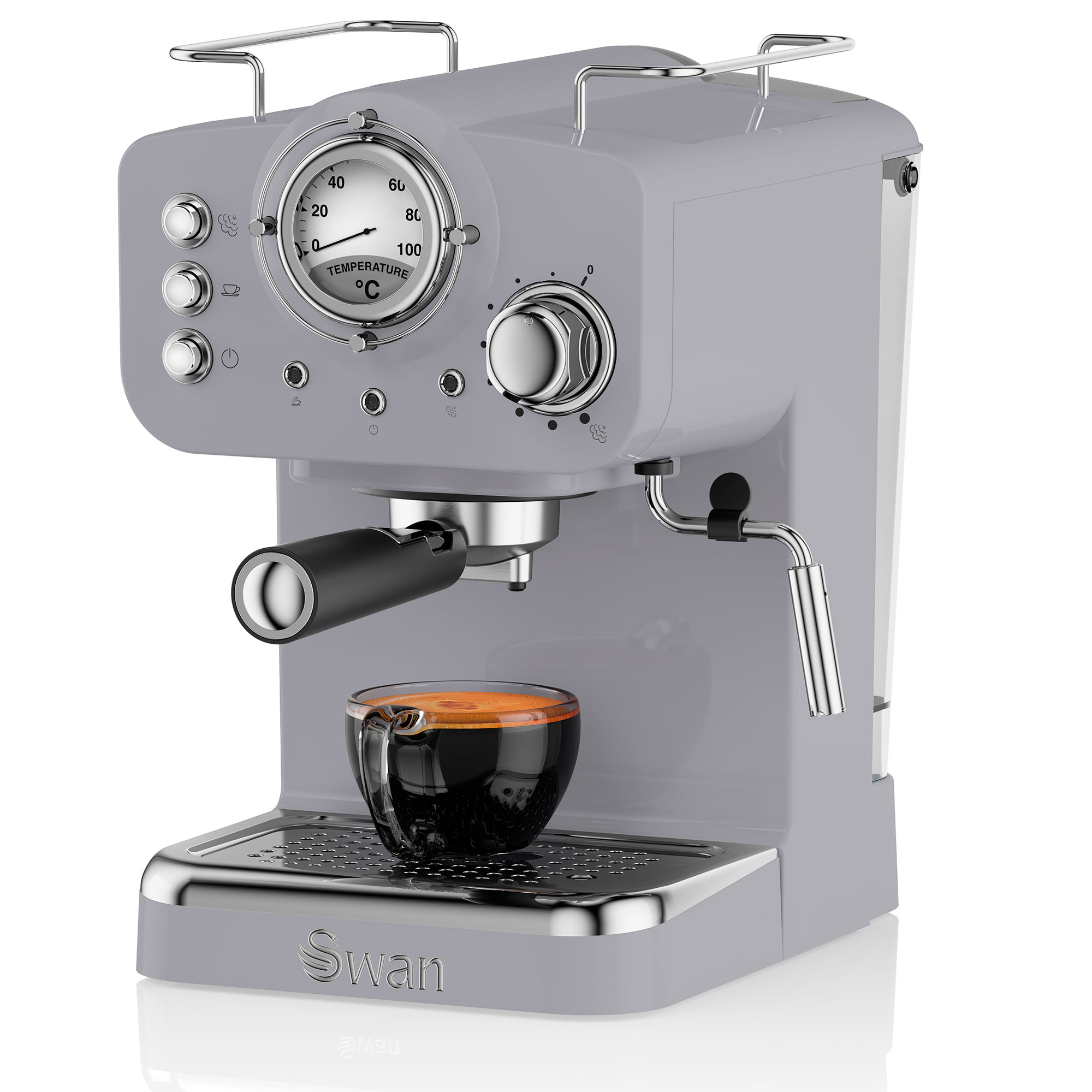 Swan Retro One Touch SK22150GRN Cafetera Express Semi Automática