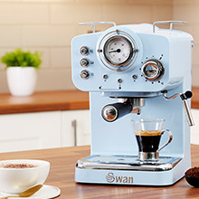 Swan Retro Sk22110 On Cafetera Express Para Espresso Y Cappucino