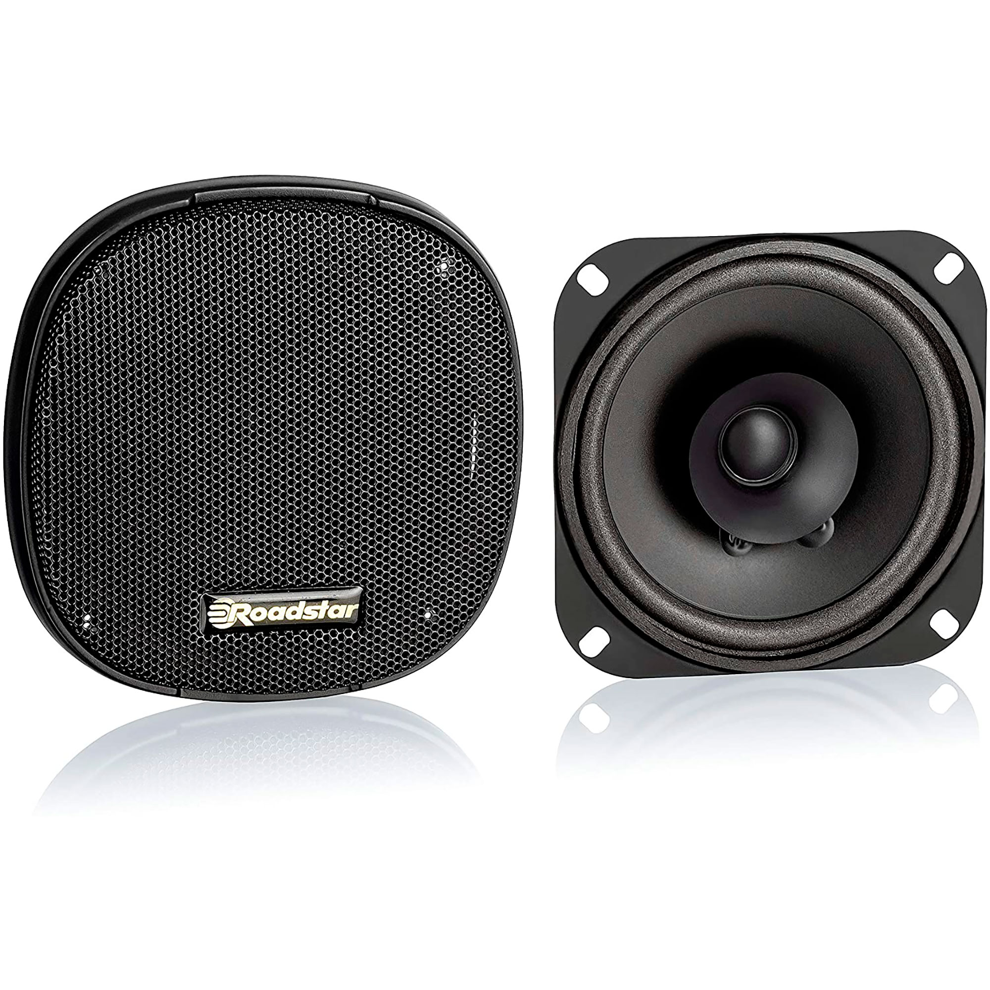  Roadstar PS1015 Altavoces de Coche 10 cm, Coaxial, Audio 2 Vías, 2 Altavoces, PMPO 30W, 90dB, 100-18000Hz